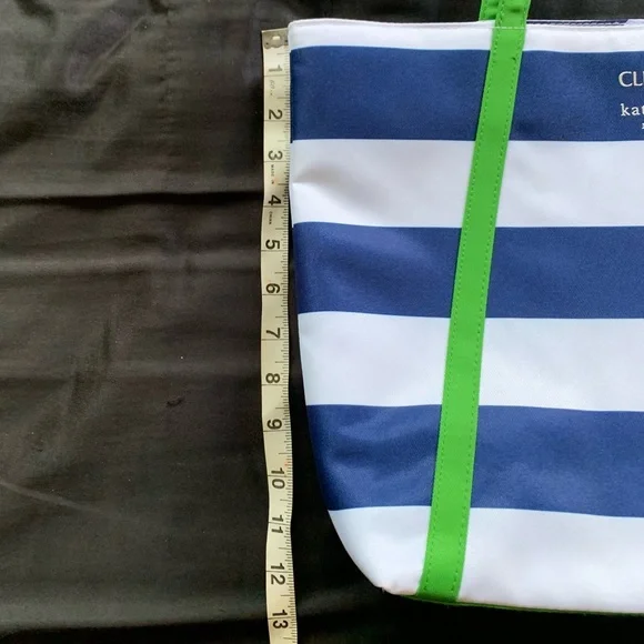 Clinique X Kate Spade Navy Blue and White Striped Tote Bag - Picture 11 of 12
